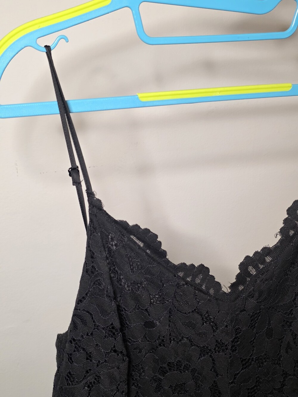 Express Black Lace Midi Dress Spaghetti Straps - Picture 5 of 10